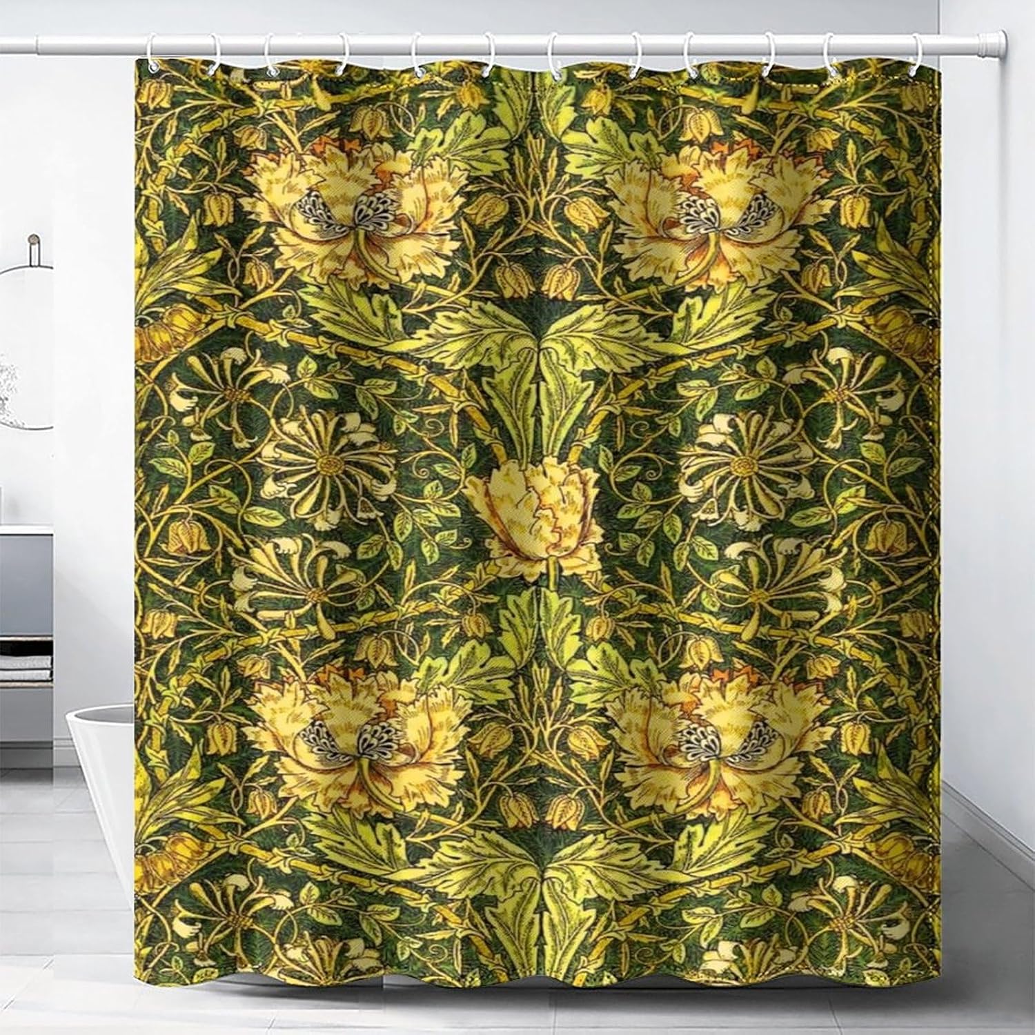 Waterproof Botanical Shower Cu - Home Bathroom Ideas recension och pris