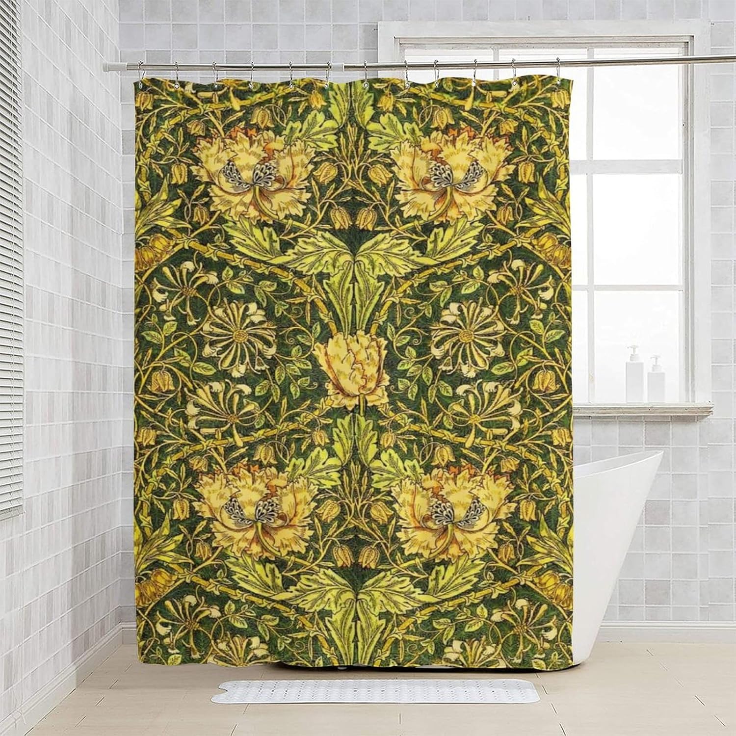 Waterproof Botanical Shower Cu - Home Bathroom Ideas recension och pris