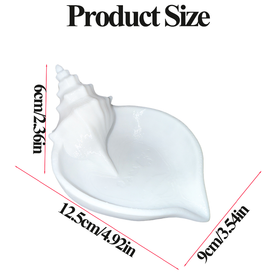 Nordic Style Matte White Conch - Home Essentials Bathroom Storage recension och pris