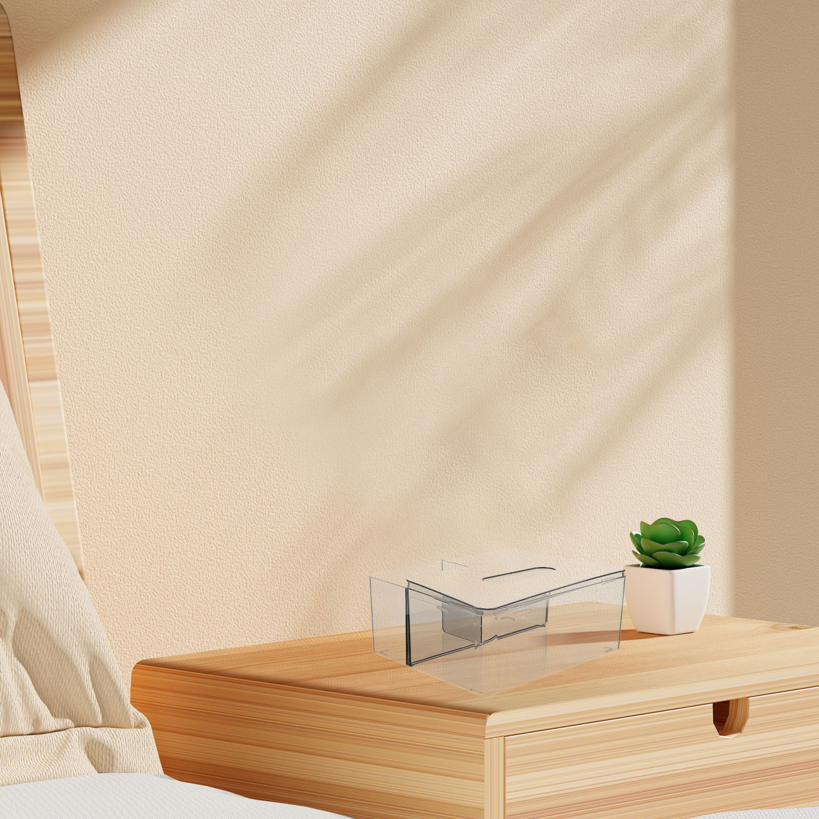 Clear Desktop Tissue Box Cover - Home Bathroom Towel Dispenser recension och pris
