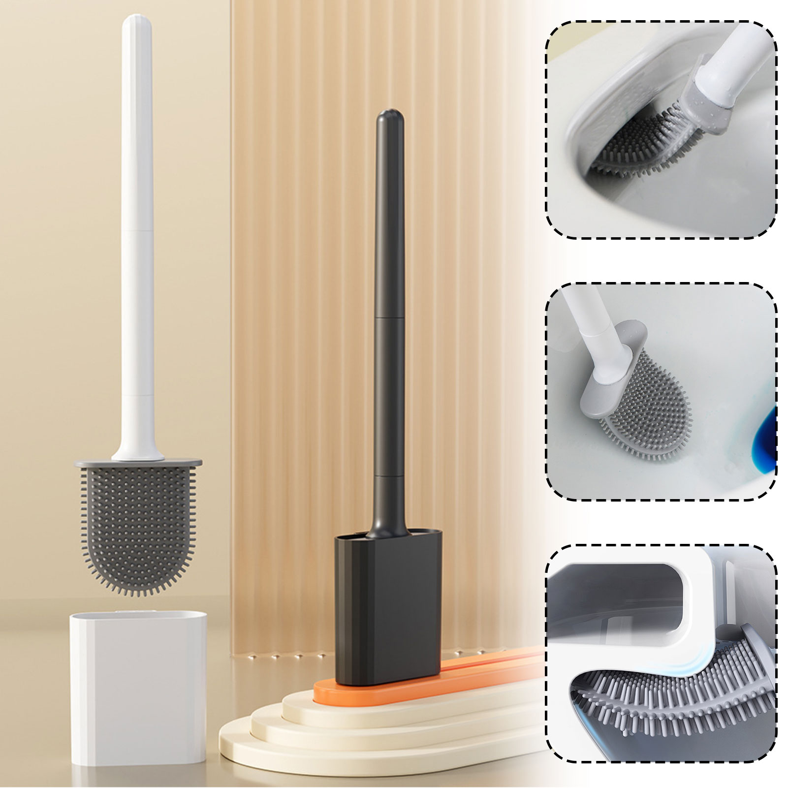 Silicone Toilet Brush With Hol - Home Bathroom Cleaning recension och pris