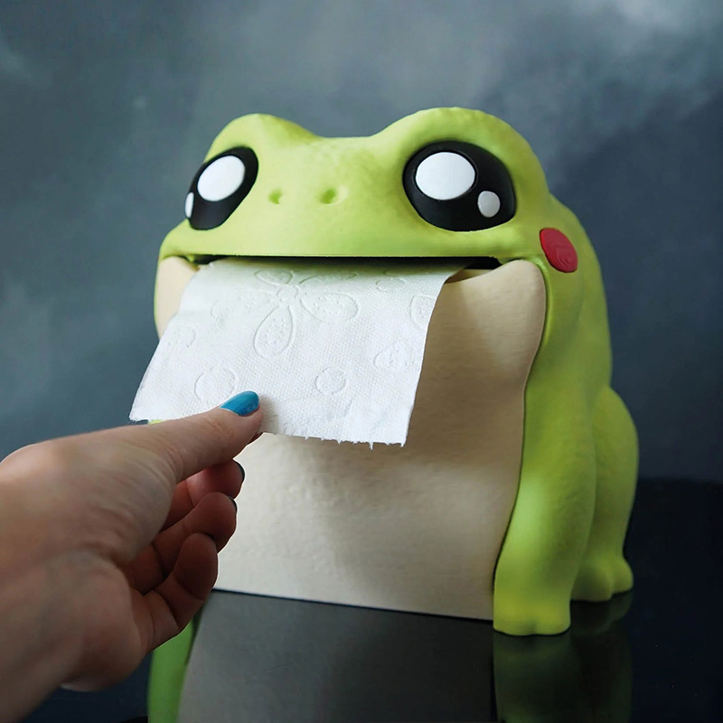 Funny Frog Tissue Box Portable - Home Bathroom Towel Dispenser recension och pris