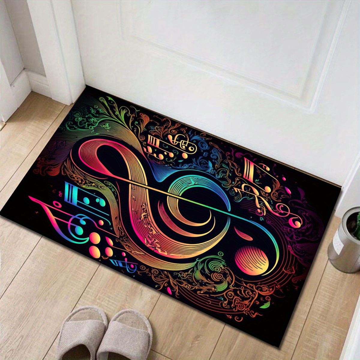 Musical Notes Non-Slip Floor M - Home Toilet Bathroom Design recension och pris
