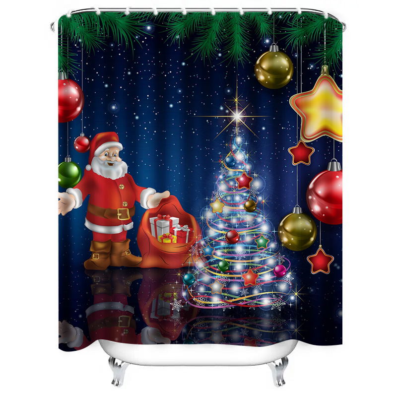 TU Christmas Shower Curtain Sa - Home Bathroom Ideas recension och pris