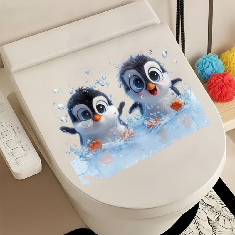 1PCS Cute Cartoon Penguin Toil - Home Toilet Bathroom Design recension och pris