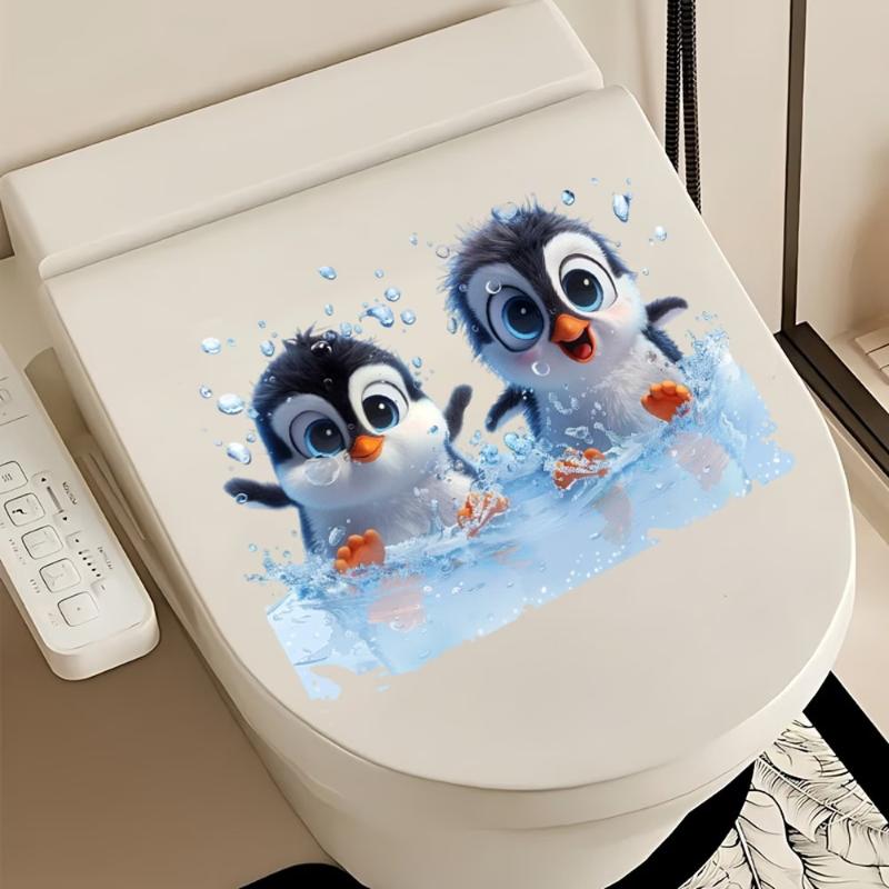 1PCS Cute Cartoon Penguin Toil - Home Toilet Bathroom Design recension och pris