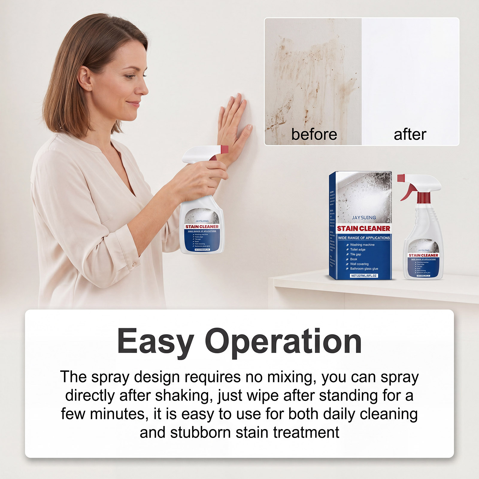 Mildew Remover Wall Spray Clea - Home Bathroom Cleaning recension och pris