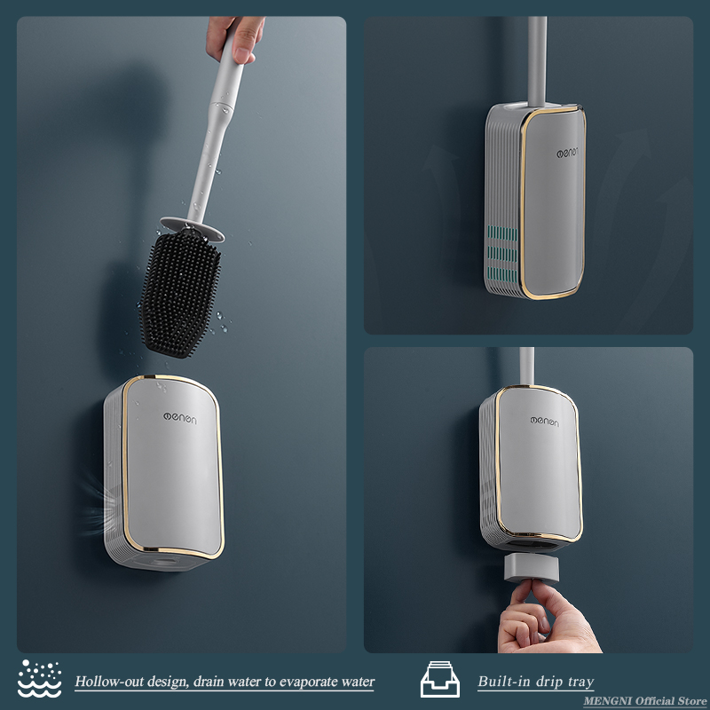 MENGNI-Luxury Toilet Brush Bat - Home Bathroom Design recension och pris