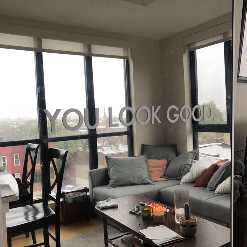 You Look Good Mirror Wall Stic - Home Bathroom Quotes recension och pris