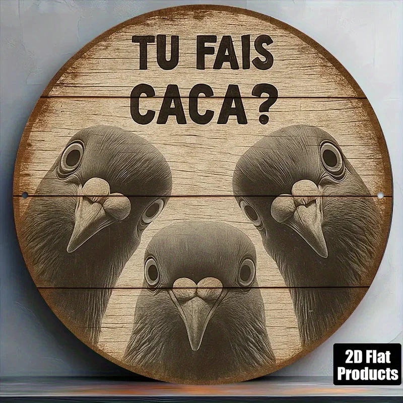 Funny Three Pigeons French Quo - Home Bathroom Quotes recension och pris