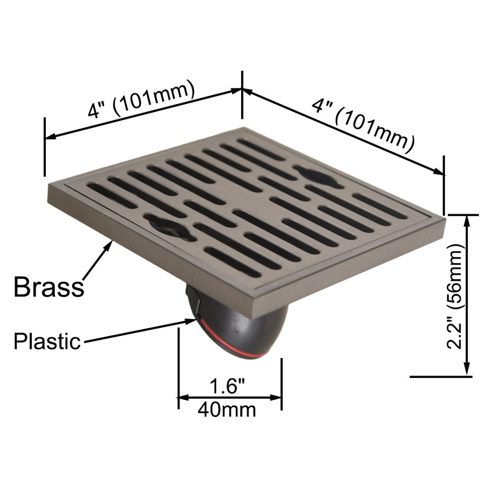 Modern Square Floor Drain Bath - Home Hardware Bathroom Accessories recension och pris