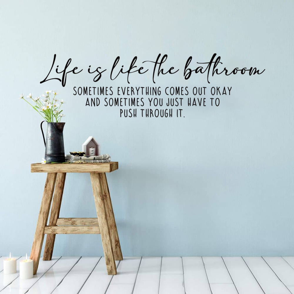 Life Is Like The Bathroom Funn - Home Bathroom Quotes recension och pris