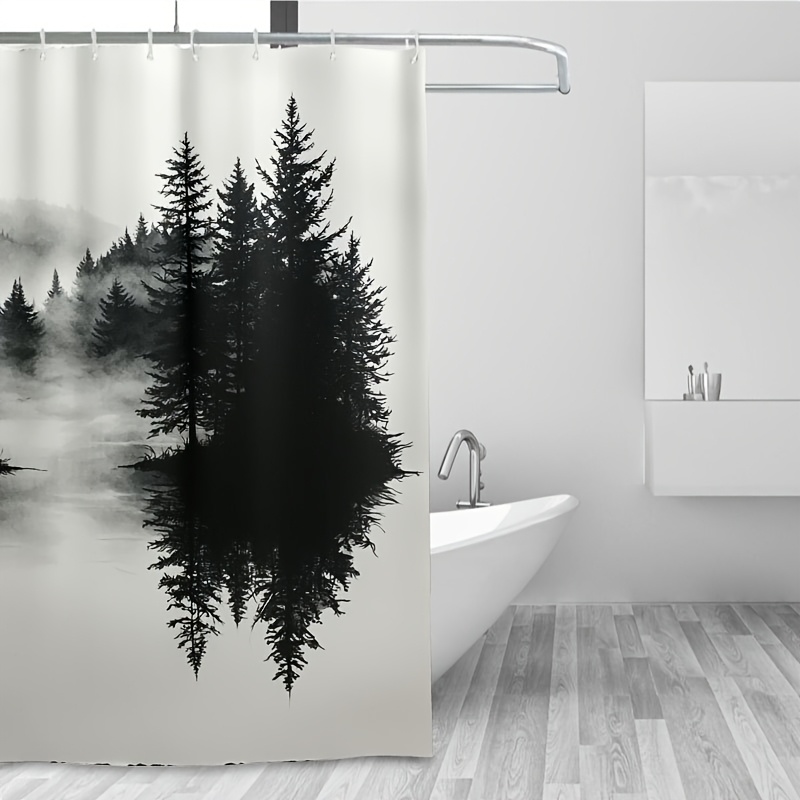 Misty Forest Woodland Shower C - Home Bathroom Ideas recension och pris