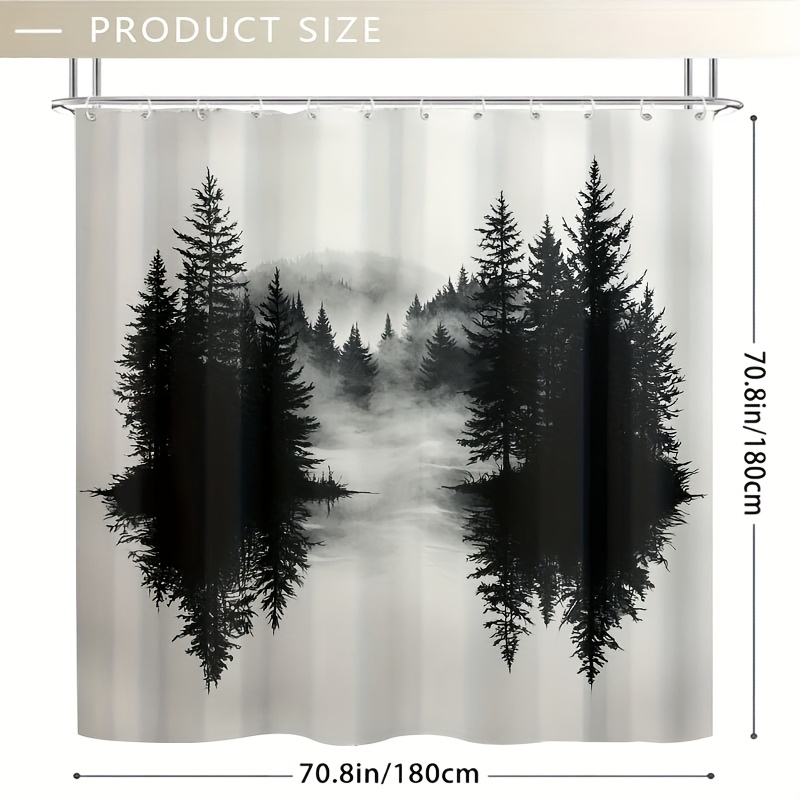Misty Forest Woodland Shower C - Home Bathroom Ideas recension och pris