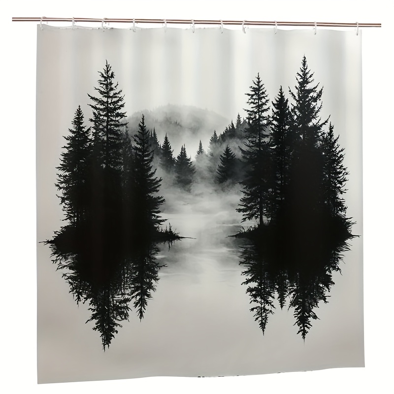 Misty Forest Woodland Shower C - Home Bathroom Ideas recension och pris