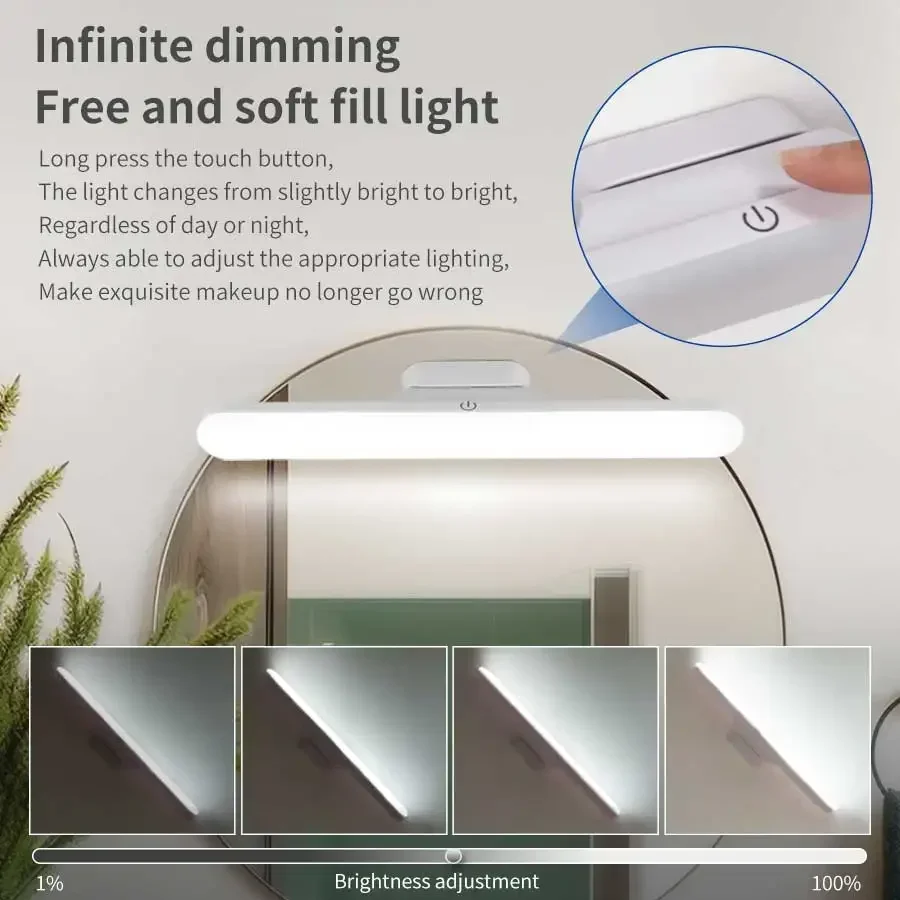 LED Makeup Mirror Light Rechar - Home Theater Bathroom recension och pris
