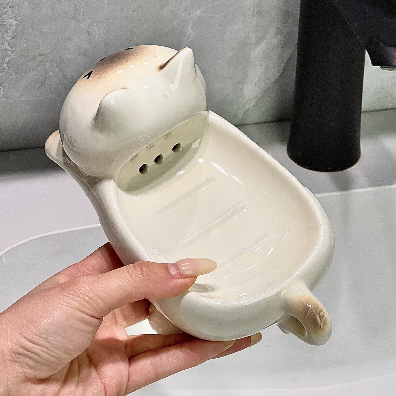 The New High-end Ceramic Soap  - Home Essentials Bathroom Storage recension och pris