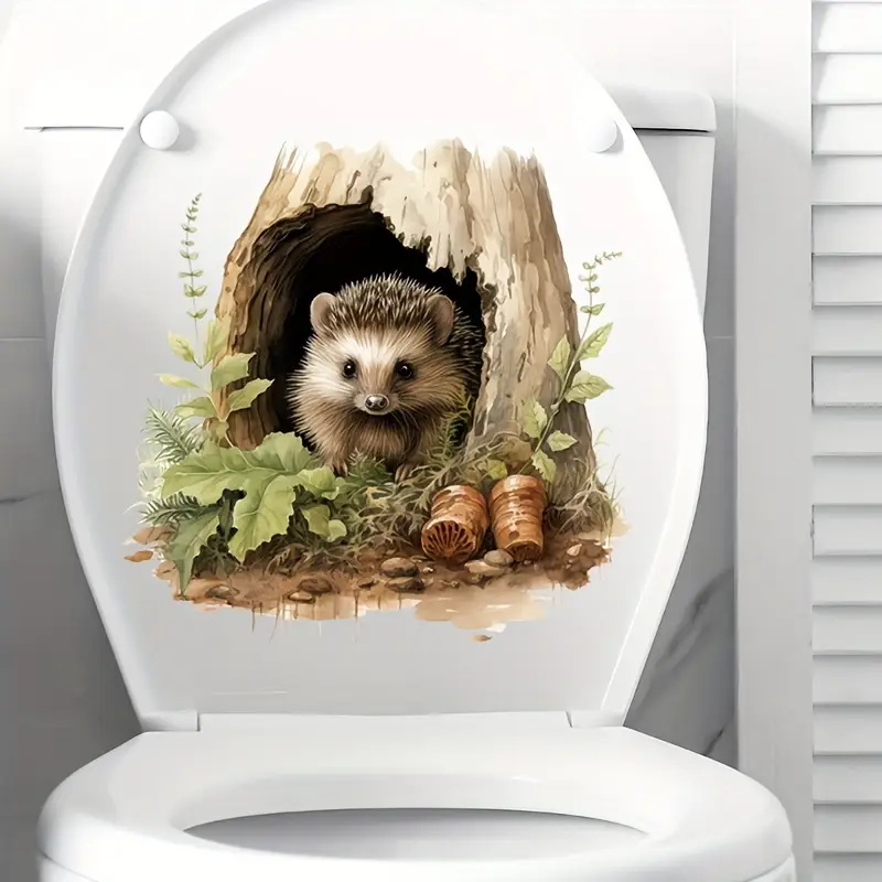 Little Hedgehog Hole Decal, To - Home Toilet Bathroom Design recension och pris