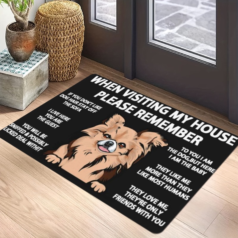 Cartoon Geometric Pet Dog Carp - Home Bathroom Quotes recension och pris